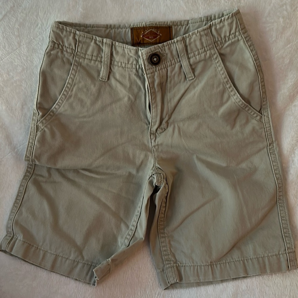 Boys khaki shorts adjustable waist Red Camel